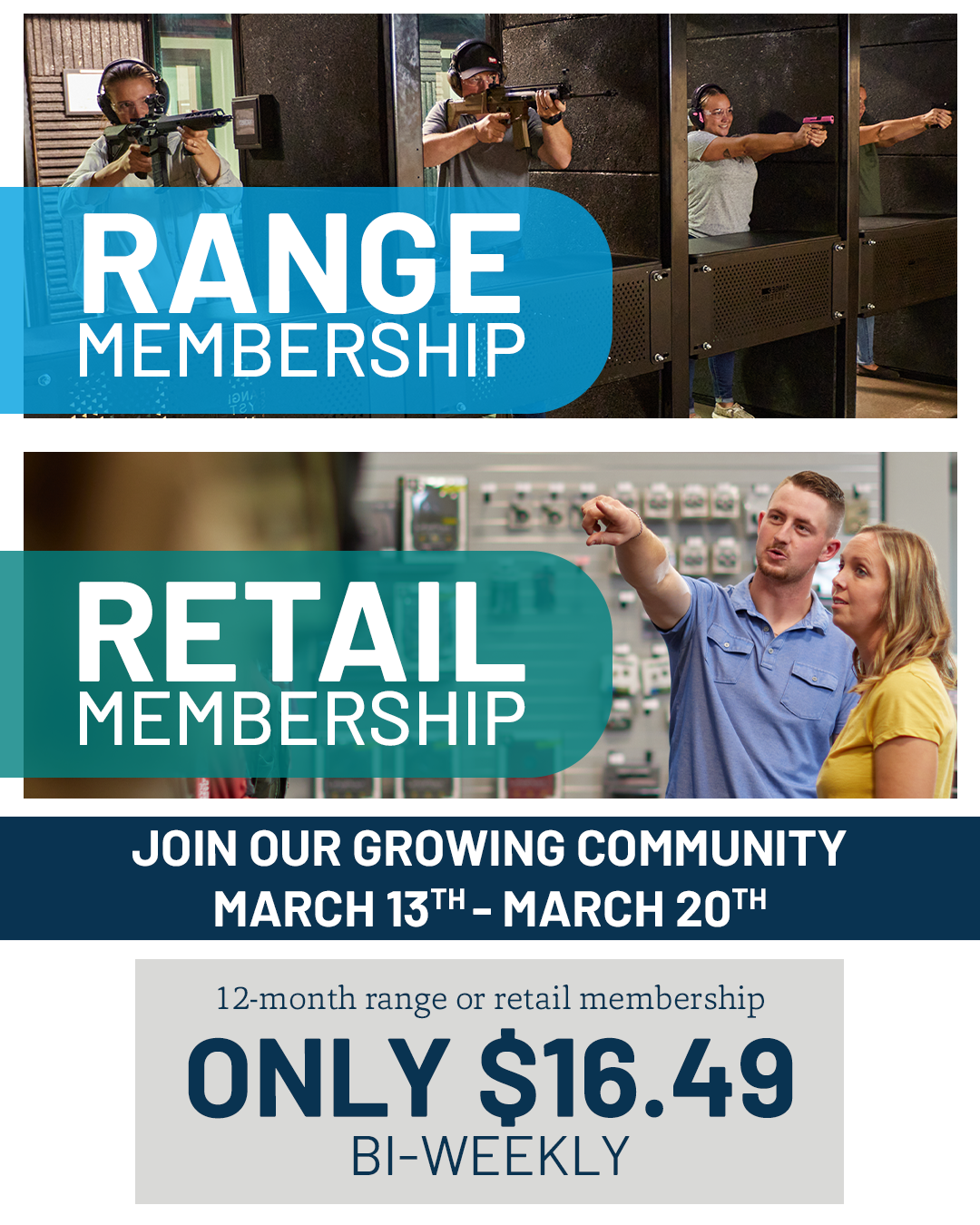 Range or retail membership